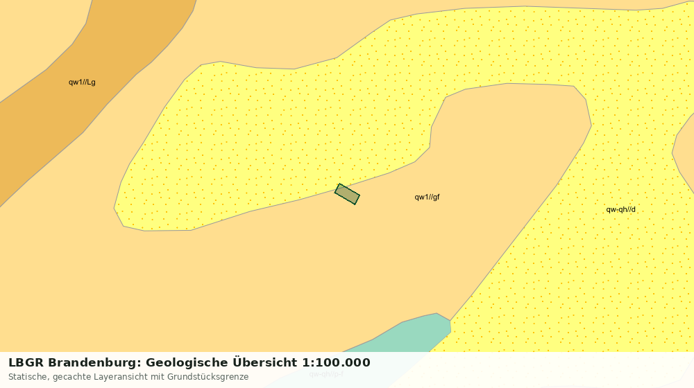 Statische Kartenansicht: LBGR Brandenburg: Geologische Übersicht 1:100.000