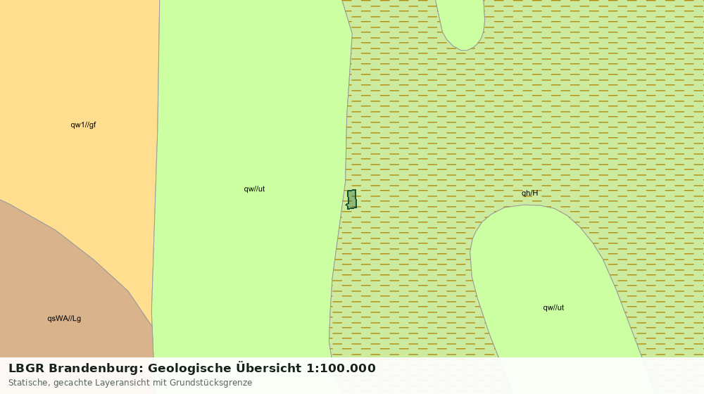 Statische Kartenansicht: LBGR Brandenburg: Geologische Übersicht 1:100.000