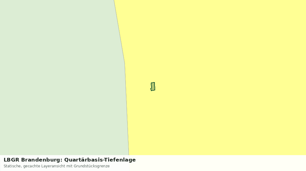 Statische Kartenansicht: LBGR Brandenburg: Quartärbasis-Tiefenlage