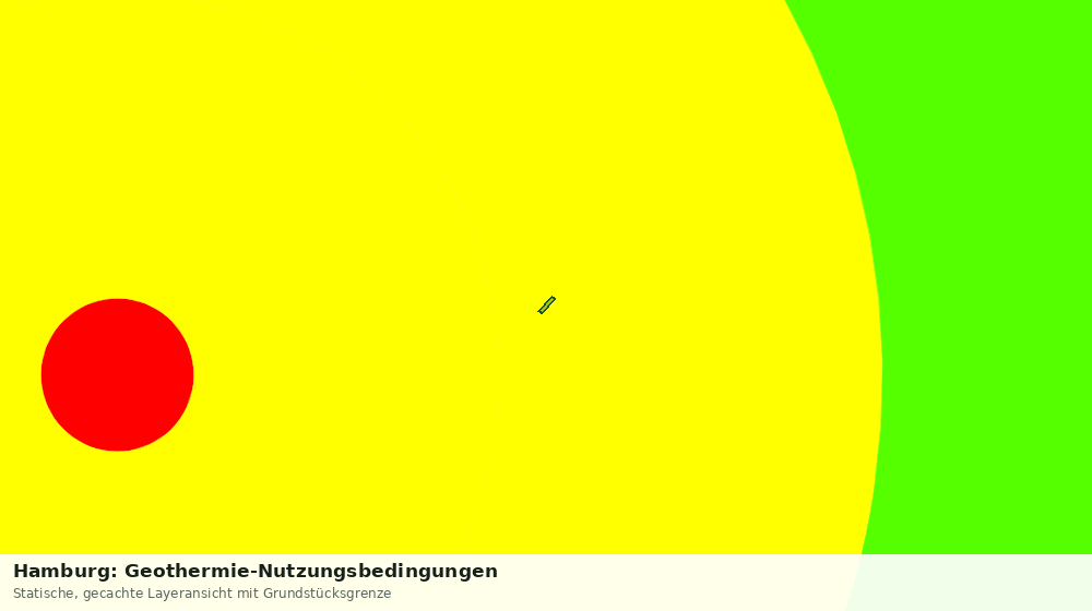 Statische Kartenansicht: Hamburg: Geothermie-Nutzungsbedingungen