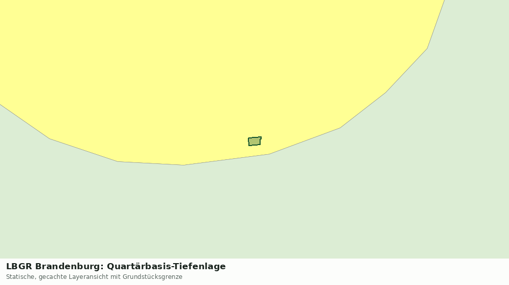 Statische Kartenansicht: LBGR Brandenburg: Quartärbasis-Tiefenlage