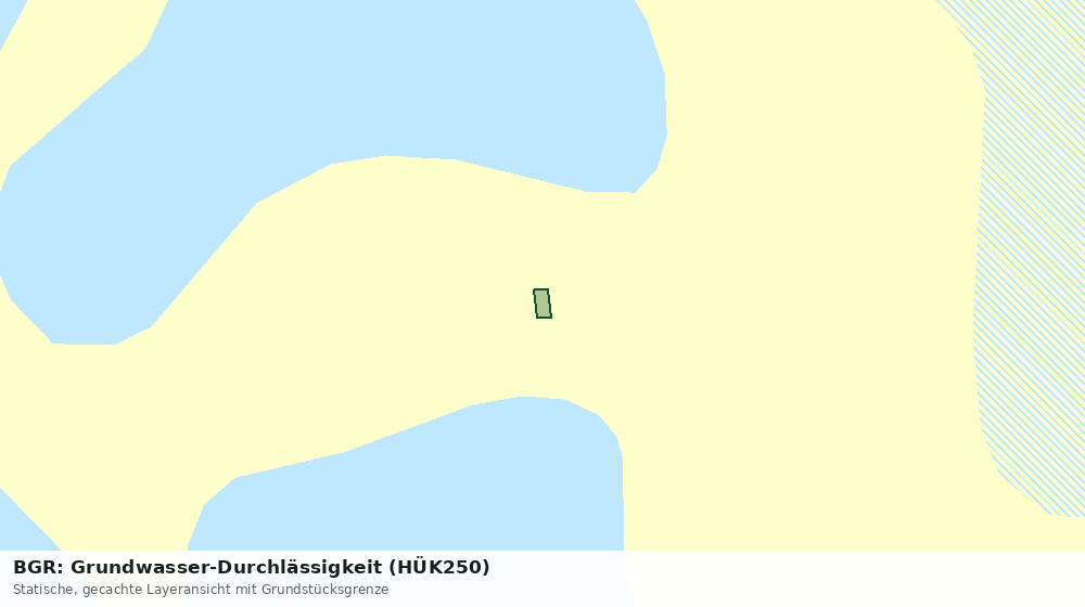 Statische Kartenansicht: BGR: Grundwasser-Durchlässigkeit (HÜK250)