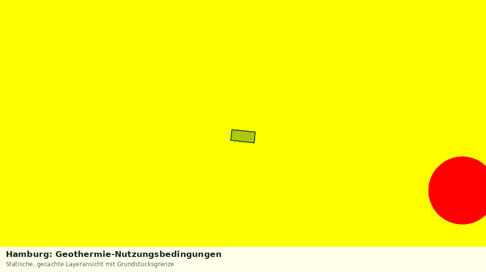 Statische Kartenansicht: Hamburg: Geothermie-Nutzungsbedingungen