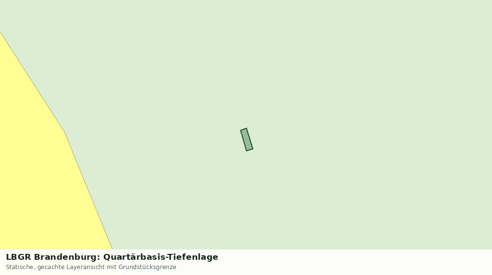 Statische Kartenansicht: LBGR Brandenburg: Quartärbasis-Tiefenlage