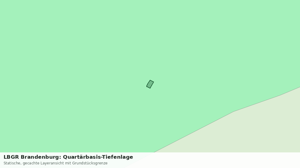 Statische Kartenansicht: LBGR Brandenburg: Quartärbasis-Tiefenlage