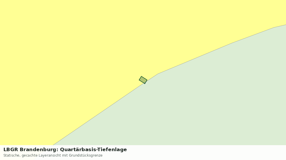 Statische Kartenansicht: LBGR Brandenburg: Quartärbasis-Tiefenlage