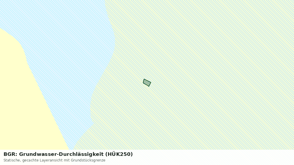 Statische Kartenansicht: BGR: Grundwasser-Durchlässigkeit (HÜK250)