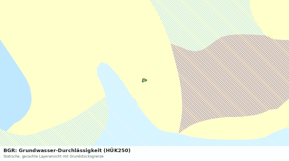 Statische Kartenansicht: BGR: Grundwasser-Durchlässigkeit (HÜK250)