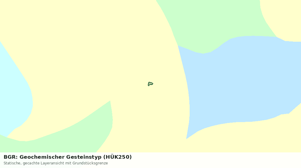 Statische Kartenansicht: BGR: Geochemischer Gesteinstyp (HÜK250)
