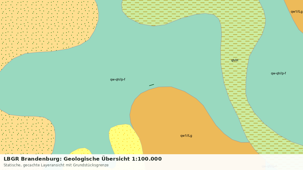 Statische Kartenansicht: LBGR Brandenburg: Geologische Übersicht 1:100.000