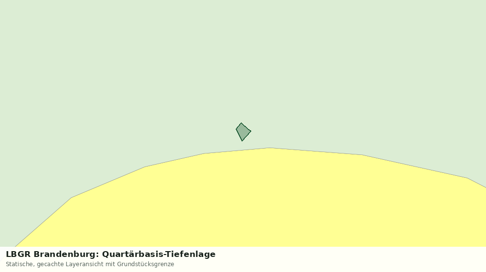 Statische Kartenansicht: LBGR Brandenburg: Quartärbasis-Tiefenlage