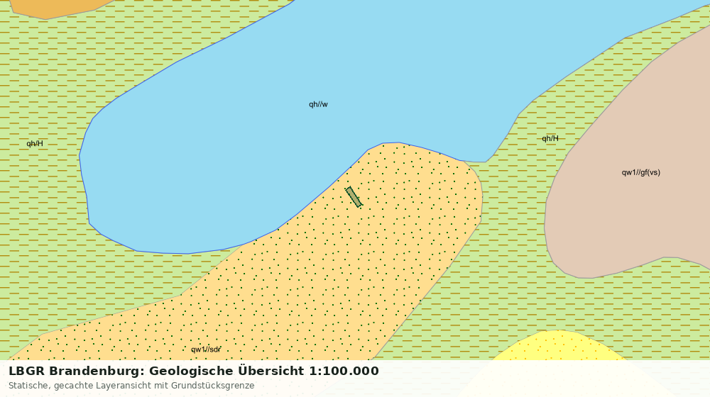 Statische Kartenansicht: LBGR Brandenburg: Geologische Übersicht 1:100.000