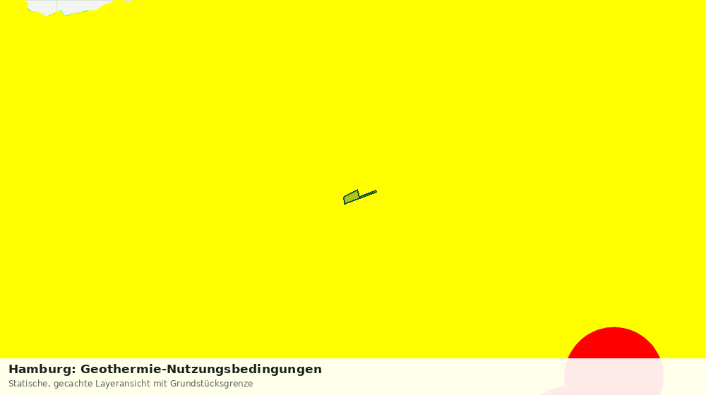 Statische Kartenansicht: Hamburg: Geothermie-Nutzungsbedingungen