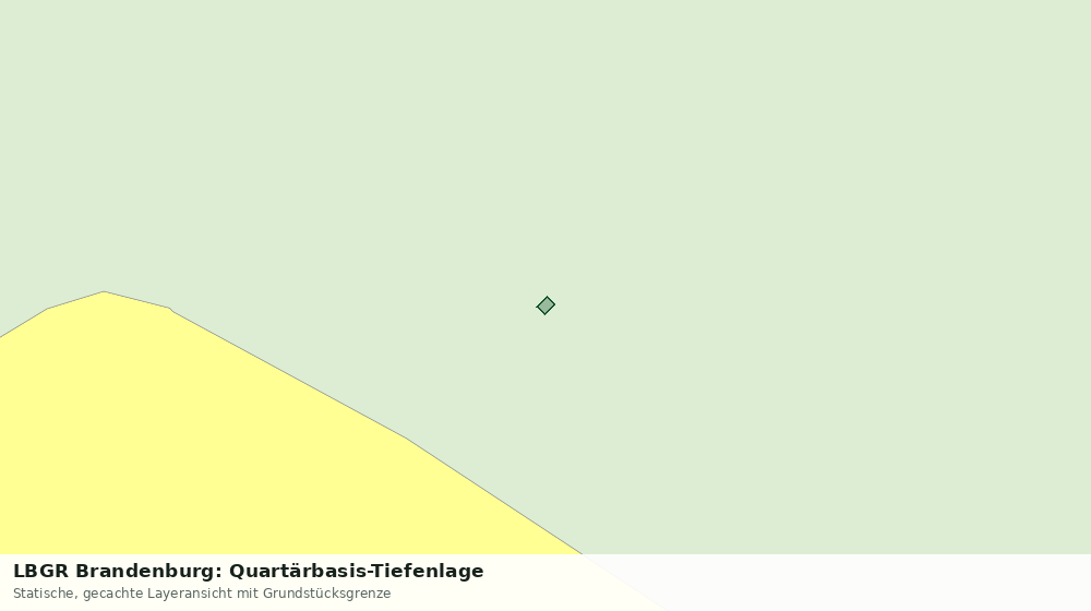 Statische Kartenansicht: LBGR Brandenburg: Quartärbasis-Tiefenlage