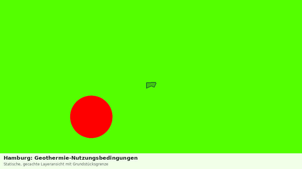 Statische Kartenansicht: Hamburg: Geothermie-Nutzungsbedingungen