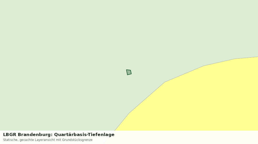 Statische Kartenansicht: LBGR Brandenburg: Quartärbasis-Tiefenlage