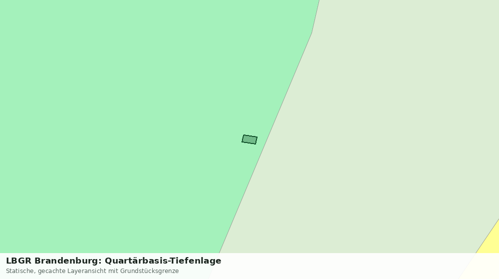 Statische Kartenansicht: LBGR Brandenburg: Quartärbasis-Tiefenlage