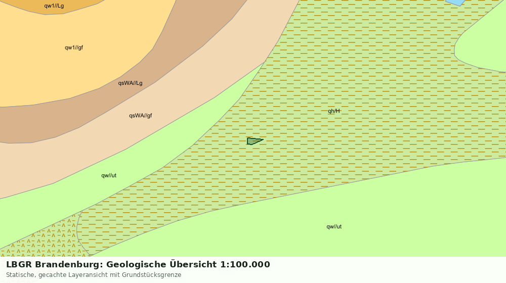Statische Kartenansicht: LBGR Brandenburg: Geologische Übersicht 1:100.000