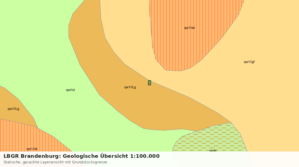 Statische Kartenansicht: LBGR Brandenburg: Geologische Übersicht 1:100.000