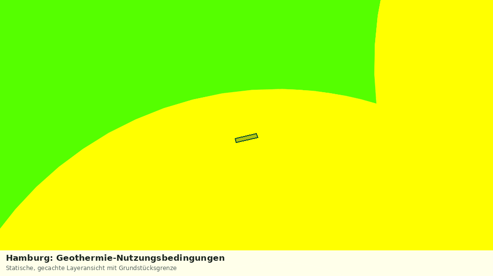 Statische Kartenansicht: Hamburg: Geothermie-Nutzungsbedingungen