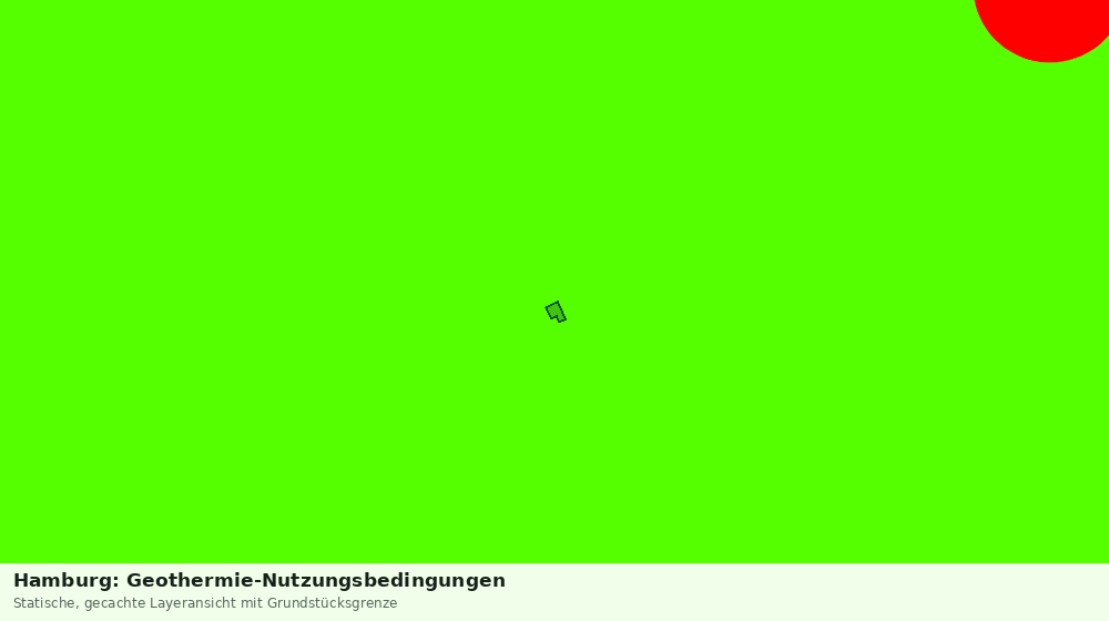 Statische Kartenansicht: Hamburg: Geothermie-Nutzungsbedingungen
