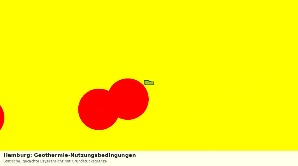 Statische Kartenansicht: Hamburg: Geothermie-Nutzungsbedingungen