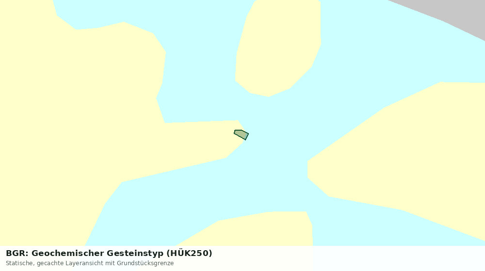 Statische Kartenansicht: BGR: Geochemischer Gesteinstyp (HÜK250)