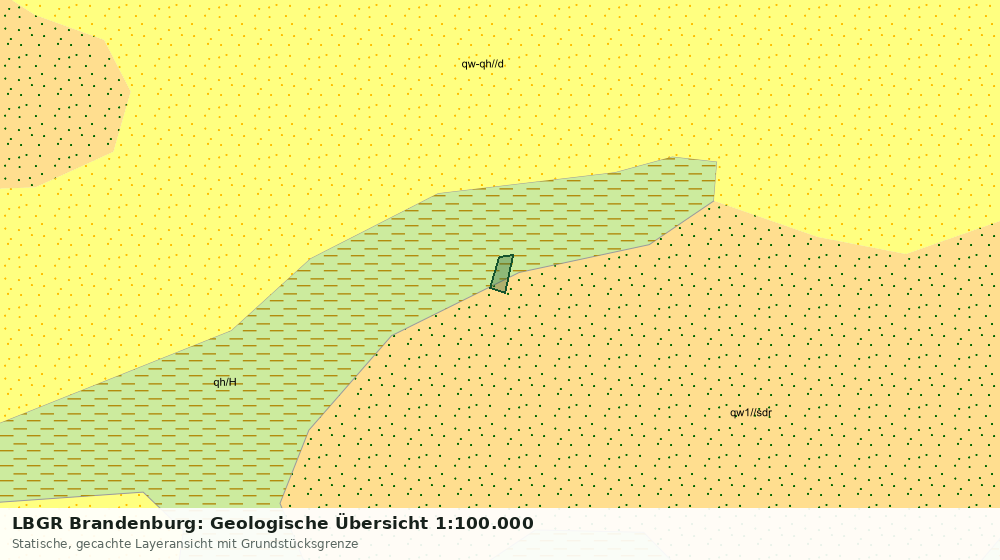 Statische Kartenansicht: LBGR Brandenburg: Geologische Übersicht 1:100.000