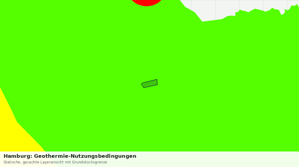Statische Kartenansicht: Hamburg: Geothermie-Nutzungsbedingungen