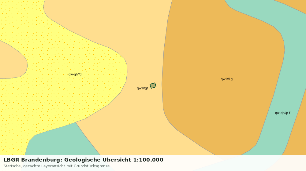 Statische Kartenansicht: LBGR Brandenburg: Geologische Übersicht 1:100.000
