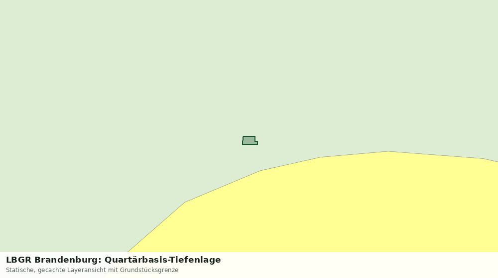 Statische Kartenansicht: LBGR Brandenburg: Quartärbasis-Tiefenlage
