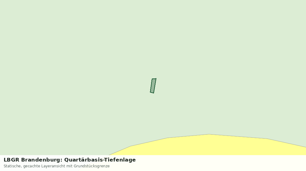 Statische Kartenansicht: LBGR Brandenburg: Quartärbasis-Tiefenlage