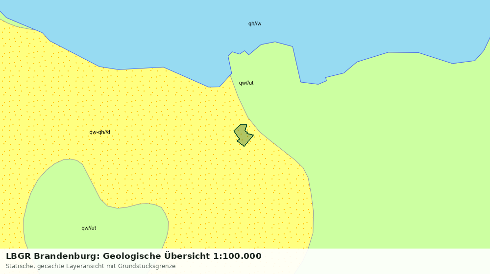 Statische Kartenansicht: LBGR Brandenburg: Geologische Übersicht 1:100.000