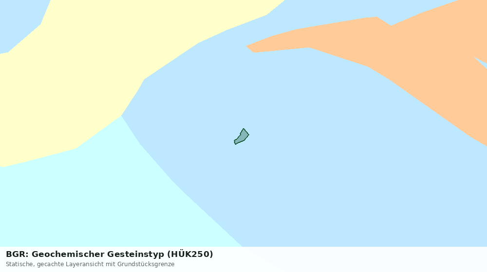 Statische Kartenansicht: BGR: Geochemischer Gesteinstyp (HÜK250)