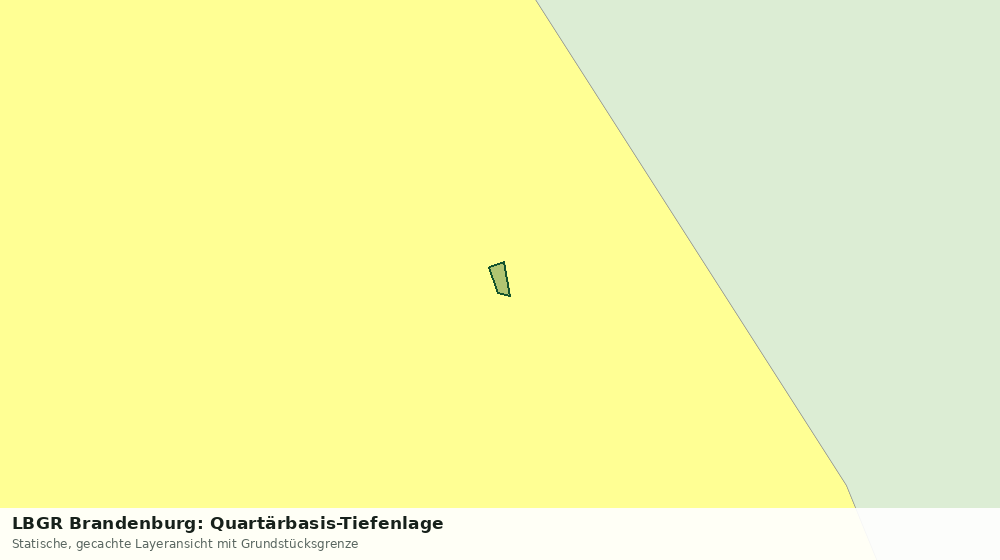 Statische Kartenansicht: LBGR Brandenburg: Quartärbasis-Tiefenlage