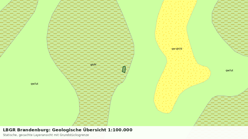 Statische Kartenansicht: LBGR Brandenburg: Geologische Übersicht 1:100.000