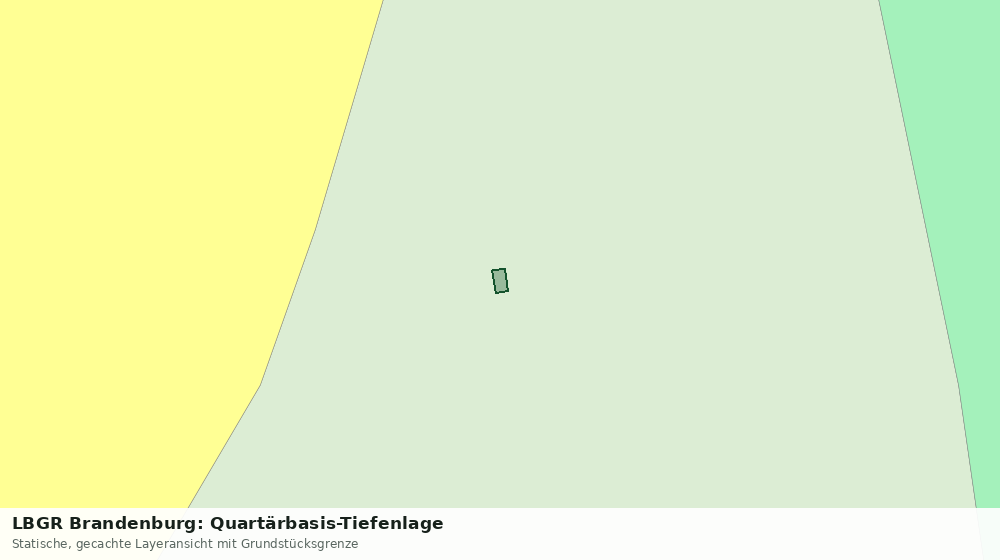 Statische Kartenansicht: LBGR Brandenburg: Quartärbasis-Tiefenlage