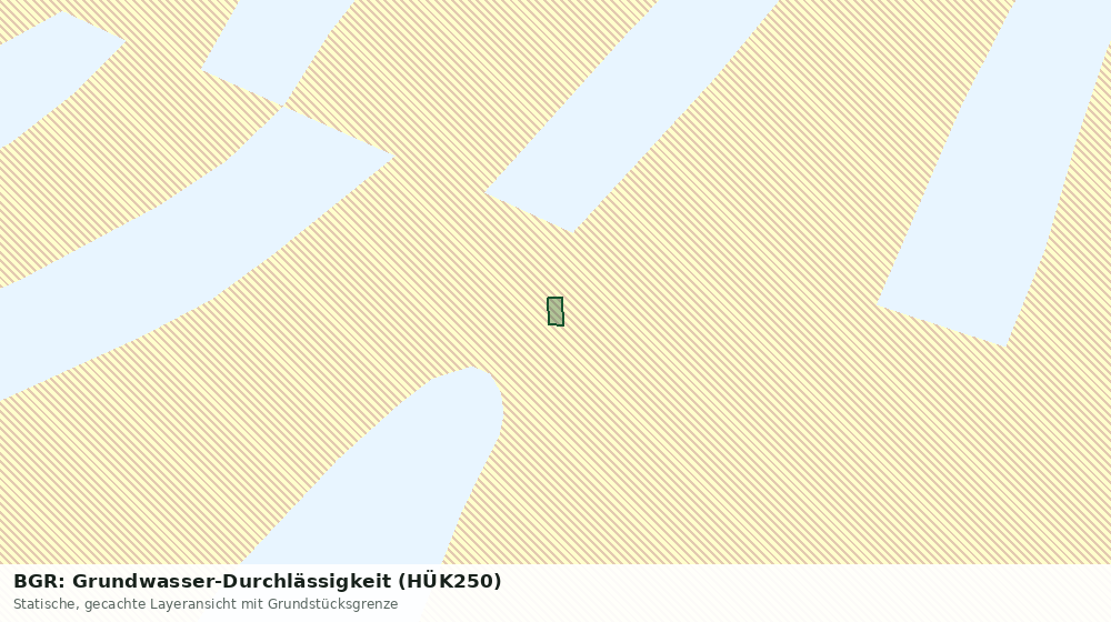 Statische Kartenansicht: BGR: Grundwasser-Durchlässigkeit (HÜK250)