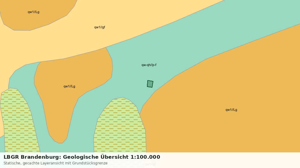 Statische Kartenansicht: LBGR Brandenburg: Geologische Übersicht 1:100.000