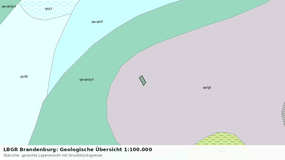 Statische Kartenansicht: LBGR Brandenburg: Geologische Übersicht 1:100.000