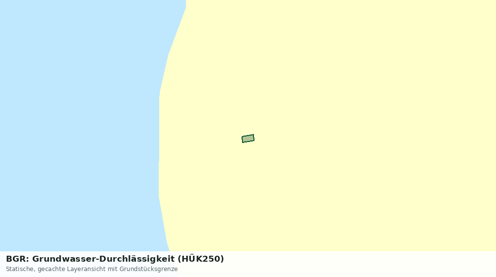 Statische Kartenansicht: BGR: Grundwasser-Durchlässigkeit (HÜK250)