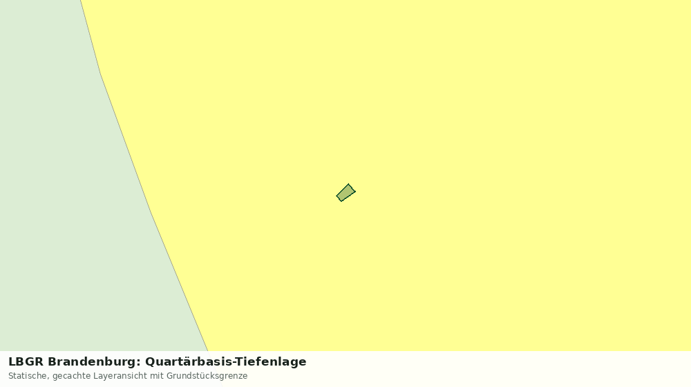 Statische Kartenansicht: LBGR Brandenburg: Quartärbasis-Tiefenlage