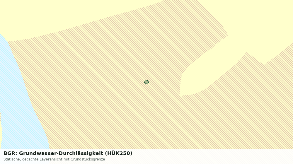 Statische Kartenansicht: BGR: Grundwasser-Durchlässigkeit (HÜK250)