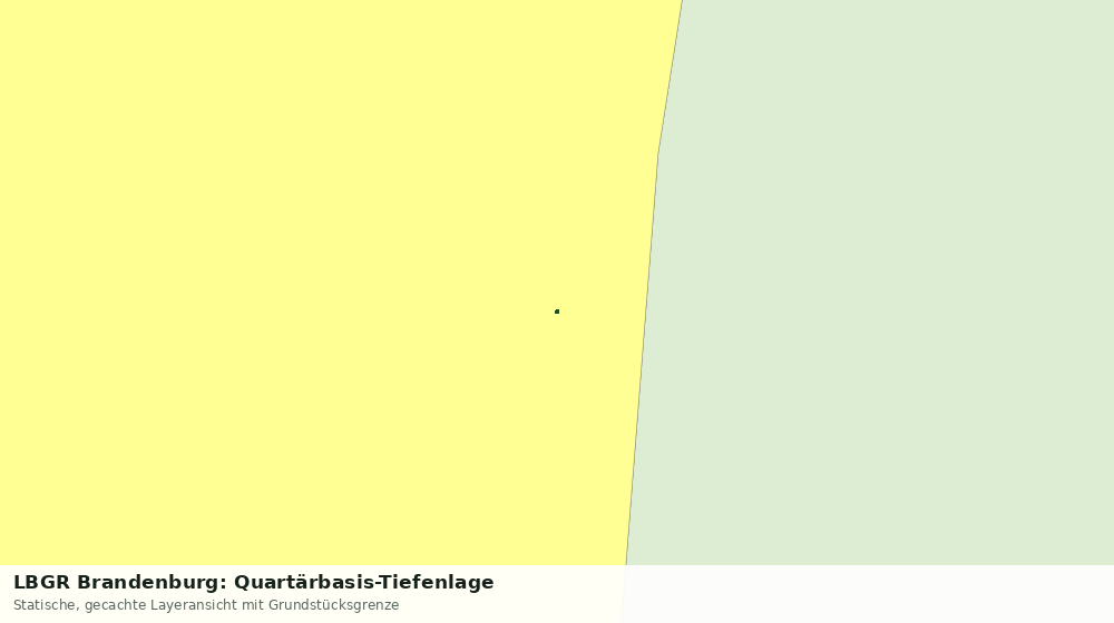 Statische Kartenansicht: LBGR Brandenburg: Quartärbasis-Tiefenlage