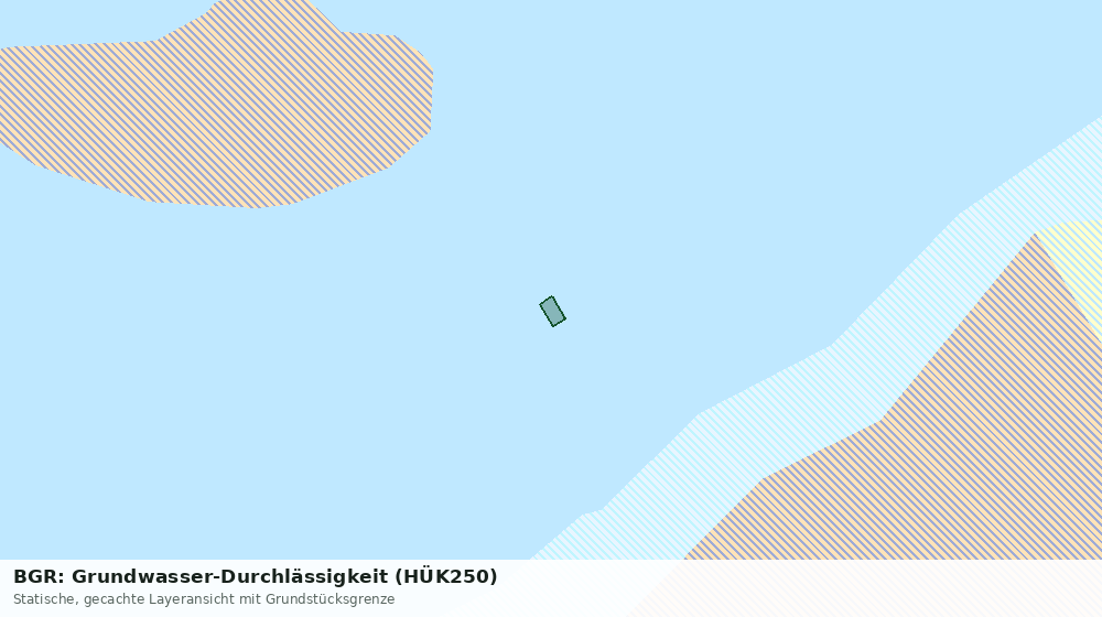 Statische Kartenansicht: BGR: Grundwasser-Durchlässigkeit (HÜK250)