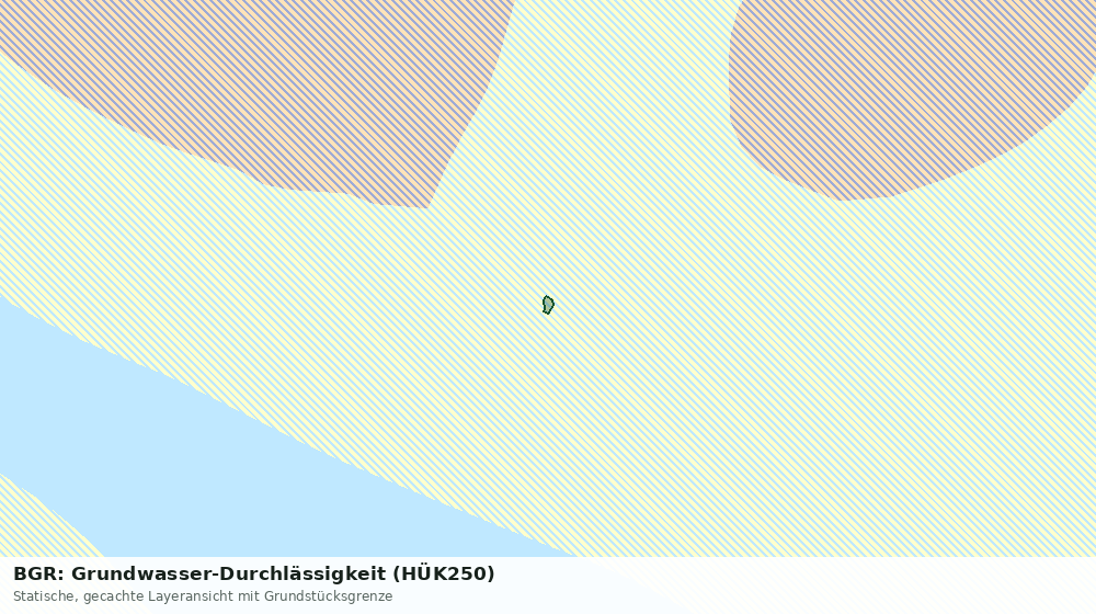 Statische Kartenansicht: BGR: Grundwasser-Durchlässigkeit (HÜK250)