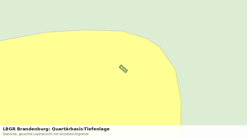 Statische Kartenansicht: LBGR Brandenburg: Quartärbasis-Tiefenlage