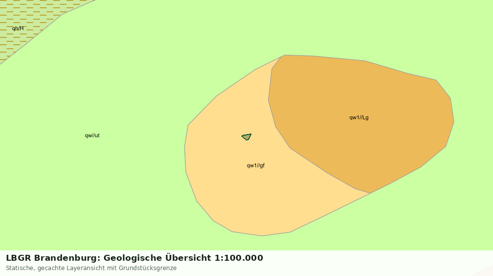 Statische Kartenansicht: LBGR Brandenburg: Geologische Übersicht 1:100.000