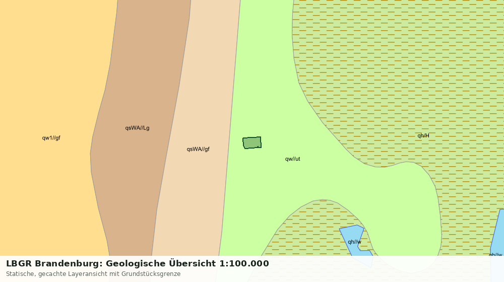 Statische Kartenansicht: LBGR Brandenburg: Geologische Übersicht 1:100.000