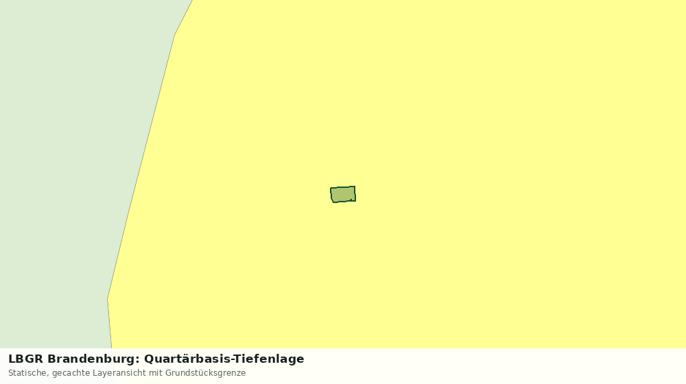 Statische Kartenansicht: LBGR Brandenburg: Quartärbasis-Tiefenlage
